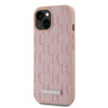 Imagen de FUNDA KARL LAGERFELD IPHONE 15 MAGSAFE GRAINED PU LEATHER CASE METAL LOGO PINK 3905