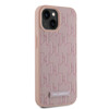Imagen de KARL LAGERFELD IPHONE 15 MAGSAFE GRAINED PU LEATHER CASE METAL LOGO PINK 3905
