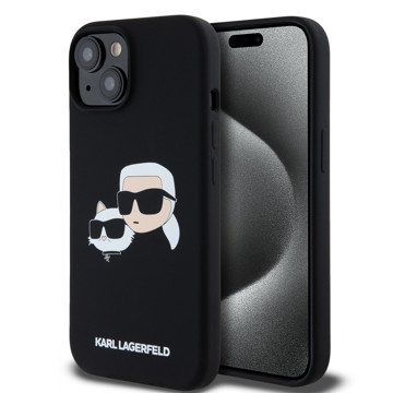 Imagen de FUNDA KARL LAGERFELD IPHONE 15 MAGSAFE HEADS BLACK 6708