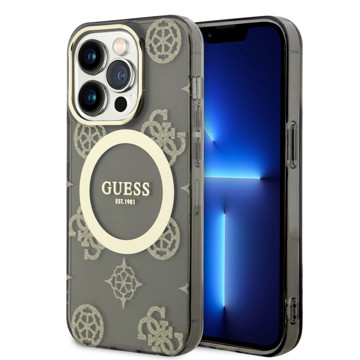 Imagen de FUNDA GUESS IPHONE 15 PRO MAGSAFE BLACK GOLD 6790