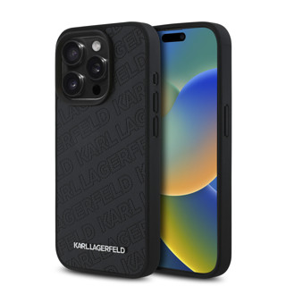 Imagen de FUNDA KARL LAGERFELD IPHONE 15 PRO MAX QUILTED K PATTERN BLACK 5062