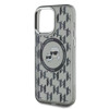Imagen de FUNDA KARL LAGERFELD IPHONE 15 PRO MAX MAGSAFE HEADS ON KL PATTERN BLACK 4916