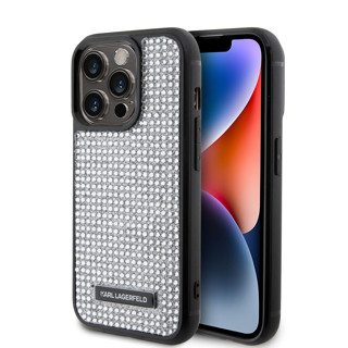 Imagen de FUNDA KARL LAGERFELD IPHONE 15 PRO METAL PLATE LOGO 3259