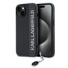 Imagen de FUNDA KARL LAGERFELD IPHONE 15 RHINESTONE LOGO BLACK 7965