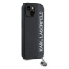 Imagen de FUNDA KARL LAGERFELD IPHONE 15 RHINESTONE LOGO BLACK 7965