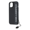 Imagen de FUNDA KARL LAGERFELD IPHONE 15 RHINESTONE LOGO BLACK 7965