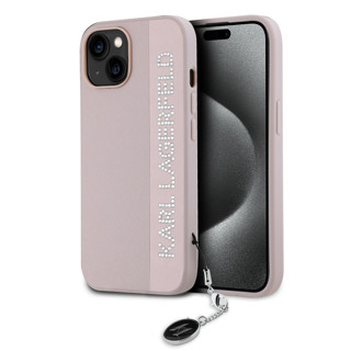 Imagen de KARL LAGERFELD IPHONE 15 RHINESTONE LOGO PINK 8108