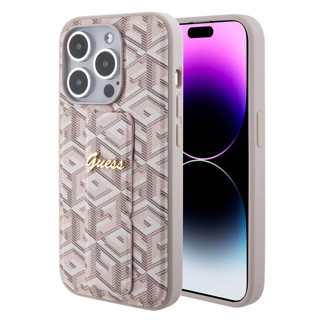 Imagen de GUESS IPHONE 15 PRO GRIP GCUBE SCRIPT LOGO PINK 8299