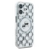 Imagen de FUNDA KARL LAGERFELD IPHONE 16 MAGSAFE KARL AND CHOUPETTE HEADS ON KL PATTERN CLEAR 8482