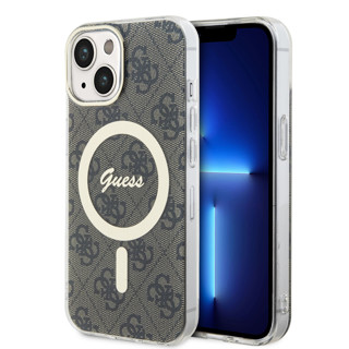 Imagen de GUESS IPHONE 15 MAGSAFE LOGO BROWN RING GOLD 4581