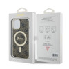 Imagen de FUNDA GUESS IPHONE 15 MAGSAFE LOGO BROWN RING GOLD 4581