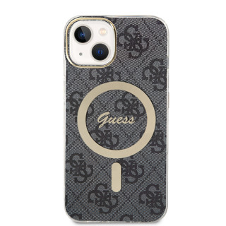 Imagen de GUESS IPHONE 15 MAGSAFE LOGO BLACK RING GOLD 4543