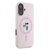 Imagen de KARL LAGERFELD IPHONE 16 MAGSAFE LIQUID SILICONE CASE KARL AND CHOUPETTE HEADS PINK 8765