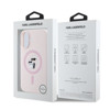 Imagen de FUNDA KARL LAGERFELD IPHONE 16 MAGSAFE LIQUID SILICONE CASE KARL AND CHOUPETTE HEADS PINK 8765