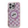 Imagen de KARL LAGERFELD IPHONE 16 PRO KARL AND CHOUPETTE HEADS ON KL PATTERN PINK 8420