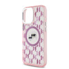 Imagen de KARL LAGERFELD IPHONE 16 PRO KARL AND CHOUPETTE HEADS ON KL PATTERN PINK 8420