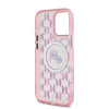 Imagen de FUNDA KARL LAGERFELD IPHONE 16 PRO KARL AND CHOUPETTE HEADS ON KL PATTERN PINK 8420