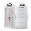 Imagen de FUNDA KARL LAGERFELD IPHONE 16 PRO MAGSAFE LIQUID SILICONE CASE KARL AND CHOUPETTE HEADS PINK 8789