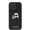 Imagen de KARL LAGERFELD IPHONE 16 PRO MAX MONOGRAM PU LEATHER CASE WITH PIN LOGO KARL & CHOUPETTE HEADS 9396