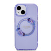 Imagen de FUNDA GUESS IPHONE 15 MAGSAFE FLOWERS PURPLE 1560