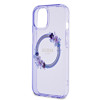 Imagen de FUNDA GUESS IPHONE 15 MAGSAFE FLOWERS PURPLE 1560