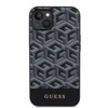 Imagen de FUNDA GUESS IPHONE 15 MAGSAFE CUBE LOGO BLACK 4703