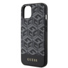 Imagen de FUNDA GUESS IPHONE 15 MAGSAFE CUBE LOGO BLACK 4703