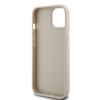 Imagen de GUESS IPHONE 15 LEATHER CROCO CASE METAL TRIANGLE LOGO GOLD 1980