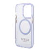 Imagen de FUNDA GUESS IPHONE 14 PRO MAGSAFE TRANSLUCENT PURPLE RING GOLD 9568