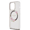 Imagen de FUNDA GUESS IPHONE 14 PRO MAGSAFE FLOWERS BLACK 1263