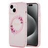 Imagen de FUNDA GUESS IPHONE 14 MAGSAFE FLOWER PINK 1423