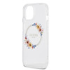 Imagen de FUNDA GUESS IPHONE 14 MAGSAFE FLOWER CLEAR 1669