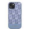 Imagen de FUNDA GUESS IPHONE 14 MAGSAFE CUBE BLUE 6148