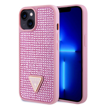Imagen de FUNDA GUESS IPHONE 15 RHINESTONE PINK 1108