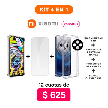 Imagen de Promo Pack Xiaomi Redmi 14C de 256/4GB + Accesorios