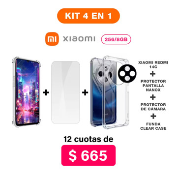 Imagen de Promo Pack Xiaomi Redmi 14C de 256/8GB + Accesorios