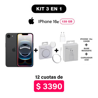 Imagen de Promo Pack IPhone 16e de 128GB + Accesorios