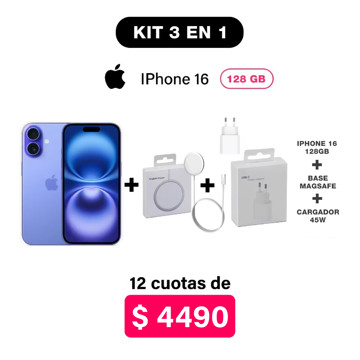Imagen de Promo Pack IPhone 16 de 128GB + Accesorios