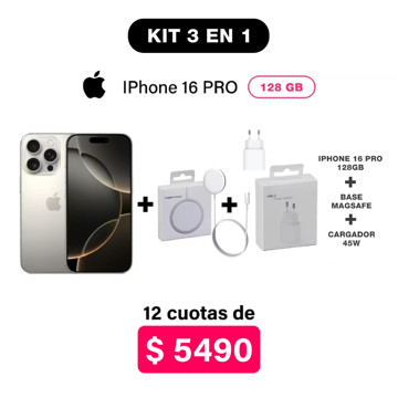 Imagen de Promo Pack IPhone 16 Pro de 128GB + Accesorios