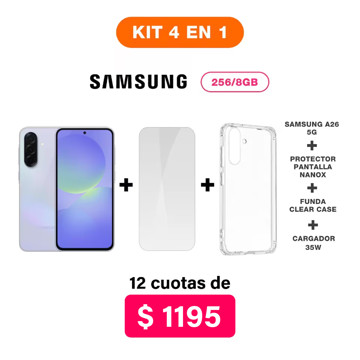 Imagen de Promo Pack Samsung A26 5G de 256/8GB + Accesorios