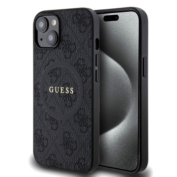 Imagen de FUNDA GUESS IPHONE 13 14 MAGSAFE BLACK GOLD 6282