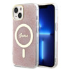 Imagen de FUNDA GUESS IPHONE 13 14 MAGSAFE PINK GOLD 0213