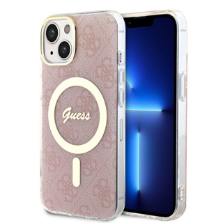 Imagen de FUNDA GUESS IPHONE 13 14 MAGSAFE PINK GOLD 0213