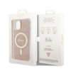 Imagen de FUNDA GUESS IPHONE 13 14 MAGSAFE PINK GOLD 0213
