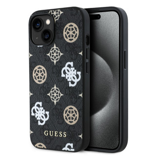 Imagen de FUNDA GUESS IPHONE 15 MAGSAFE PEONY BLACK 2870