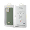Imagen de FUNDA GUESS IPHONE 15 SILICONE GREEN GOLD 9468