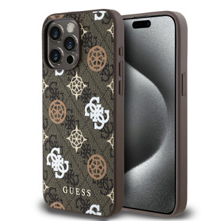 Imagen de FUNDA GUESS IPHONE 15 PRO MAX MAGSAFE PEONY BROWN 3044