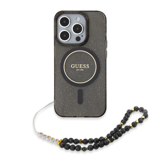 Imagen de FUNDA GUESS IPHONE 15 PRO MAX MAGSAFE NEGRO GLITTER CORREA 8098