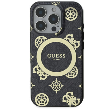 Imagen de FUNDA GUESS IPHONE 15 PRO MAX MAGSAFE BLACK GOLD 9897