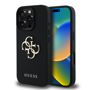 Imagen de FUNDA GUESS IPHONE 16 PRO MAX BIG LOGO BLACK 4558